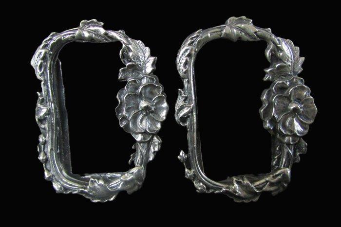 Fotolijst (2) - .800 zilver - Zilveren fotolijstjes, Antiek en Kunst, Antiek | Goud en Zilver