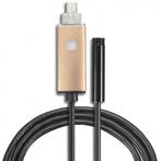 2 in 1 Endoscope 7mm Camera USB OTG voor Android Goud 1 M..., Verzenden, Nieuw