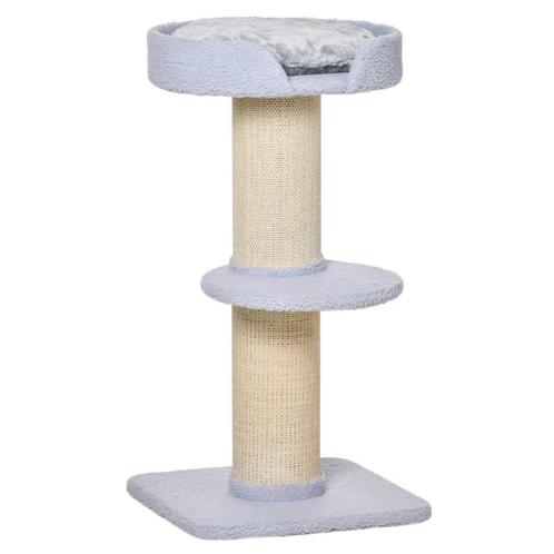 TRUUSK Krabpaal Speelboom Met Plateau - Sisal Krabpaal - Plu, Dieren en Toebehoren, Katten-accessoires, Nieuw, Verzenden