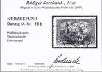 Danzig 1920 - Uitgave; 3 mark in b kleur, bevinding, Gestempeld