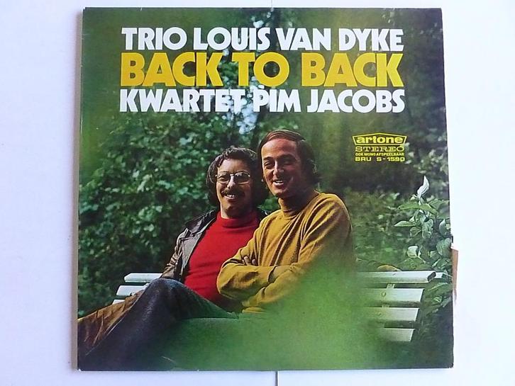 Trio Louis van Dyke - Back to Back / Kwartet Pim Jacobs (LP), Cd's en Dvd's, Vinyl | Jazz en Blues, Zo goed als nieuw, Verzenden