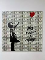 N.Nathan - Board Dollars Art Is Not A Crime, Antiek en Kunst