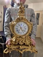 Tafelklok Lodewijk XVI-stijl - Verguld brons - 1850-1900 -, Antiek en Kunst, Antiek | Klokken
