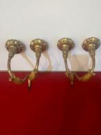 Kaars wandlamp - Een paar Venezianen houten applicaties met, Antiek en Kunst