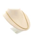 Gouden jasseron schakel ketting | 60 cm, Sieraden, Tassen en Uiterlijk, Kettingen, Ophalen of Verzenden, Gebruikt, Overige kleuren