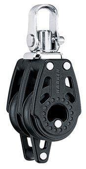 Harken Carbo 29mm tweeschijfsblok met hondsvot, Watersport en Boten, Accessoires en Onderhoud, Ophalen of Verzenden