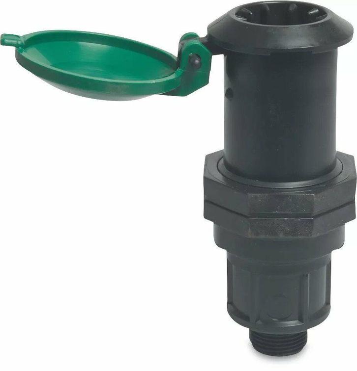 PP afsluitventiel waterstopcontact, ¾ buitendraad, Doe-het-zelf en Verbouw, Ventilatie en Afzuiging, Verzenden