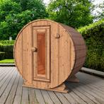 Red Knotty Cedar barrelsauna 140 cm, Sport en Fitness, Sauna, Nieuw, Complete sauna, Ophalen of Verzenden, Fins of Traditioneel