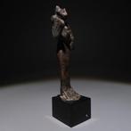 Oud-Egyptisch Brons Godin Bastet. Late Periode, 664 - 332