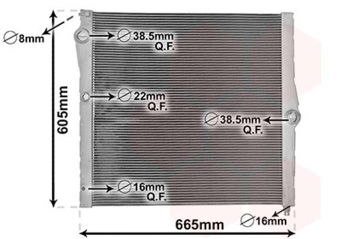 RADIATOR VOOR BMW X5 E70 2006-2010 17117576272, Auto-onderdelen, Airco en Verwarming, Nieuw, Ophalen of Verzenden