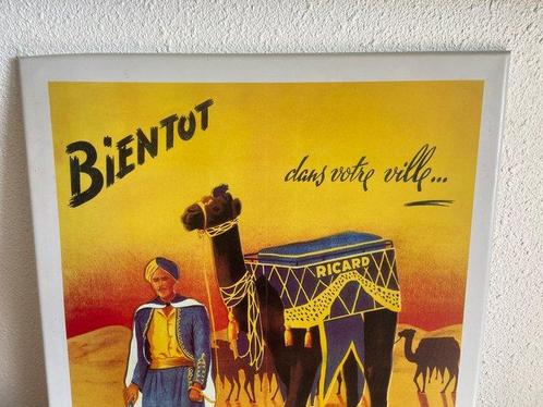 Ricard / Ferrari Meccanica Magenta Italy - Plaque - Metaal, Antiek en Kunst, Antiek | Wandborden en Tegels
