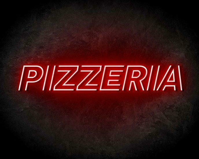 PIZZERIA neon sign - LED neon reclame bord neon letters v..., Zakelijke goederen, Overige Zakelijke goederen, Verzenden