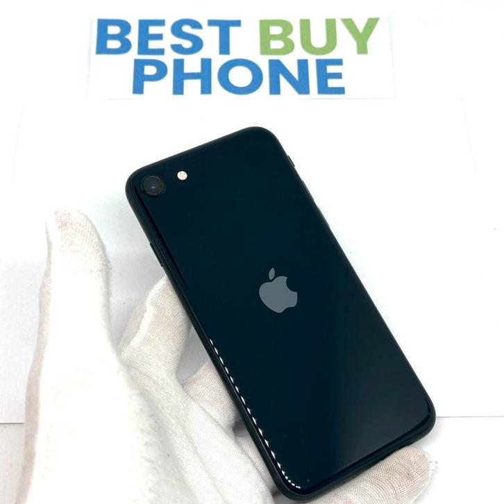 iPhone SE 2022 128GB zwart /zeer net /100% batt /garantie, Telecommunicatie, Mobiele telefoons | Apple iPhone, Zonder abonnement