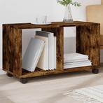 vidaXL Rolkast 72x33x42,5 cm bewerkt hout gerookt, Huis en Inrichting, Tafels | Bijzettafels, Verzenden, Nieuw