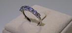 Tanzaniet Ring - Hoogte: 23 mm - Breedte: 21 mm- 1.7 g - (1)