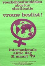 poster vrouwenrechten - baas over eigen lijf (lijst optie), Verzenden, Nieuw, Overige onderwerpen, Met lijst