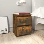 vidaXL Nachtkastje Gerookt Eiken 30x30x40 cm Engineered Wood, Minder dan 45 cm, Verzenden, Nieuw, Minder dan 55 cm