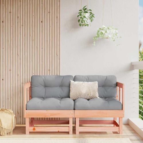 vidaXL Hoekbanken 2 st met kussens massief douglashout, Tuin en Terras, Tuinsets en Loungesets, Nieuw, Verzenden