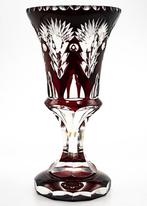 Meyrs Neffe Art Nouveau Multilayer Faceted Burgundy Crystal