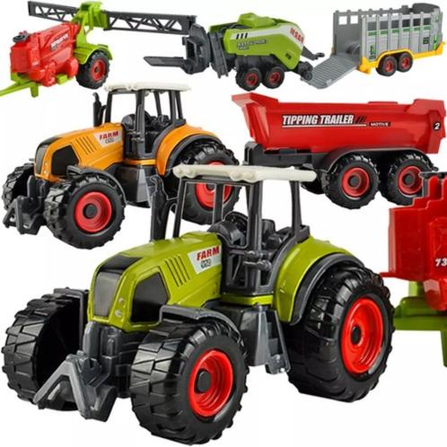 Kruzzel Boerderij Speelset - 6 Landbouwmachines voor Kind..., Kinderen en Baby's, Speelgoed | Overig, Nieuw, Ophalen of Verzenden