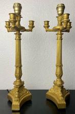 Kandelaar (2) - Verguld, Antiek en Kunst