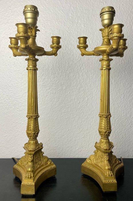 Kandelaar (2) - Verguld, Antiek en Kunst, Antiek | Overige Antiek