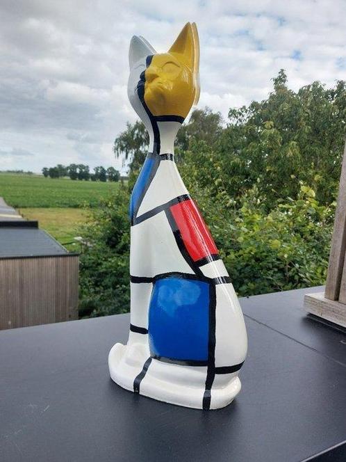 Beeld, Garden statue - Cat - different color - 58 cm -, Antiek en Kunst, Curiosa en Brocante