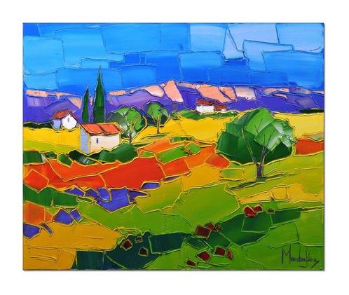 Caroline Mandrafina - Âme de Provence, Antiek en Kunst, Kunst | Schilderijen | Modern