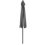 Parasol halfrond voor balkons of terrassen 300x150x230 grijs, Verzenden, Nieuw
