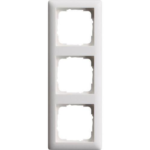 GIRA Standard 55 Afdekraam 3 voudig Zuiver wit MAT 021304, Doe-het-zelf en Verbouw, Elektra en Kabels, Nieuw, Ophalen of Verzenden