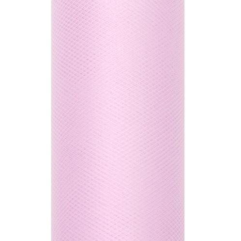 Lichtroze Tule Rol 15cm 9m, Hobby en Vrije tijd, Feestartikelen, Nieuw, Verzenden
