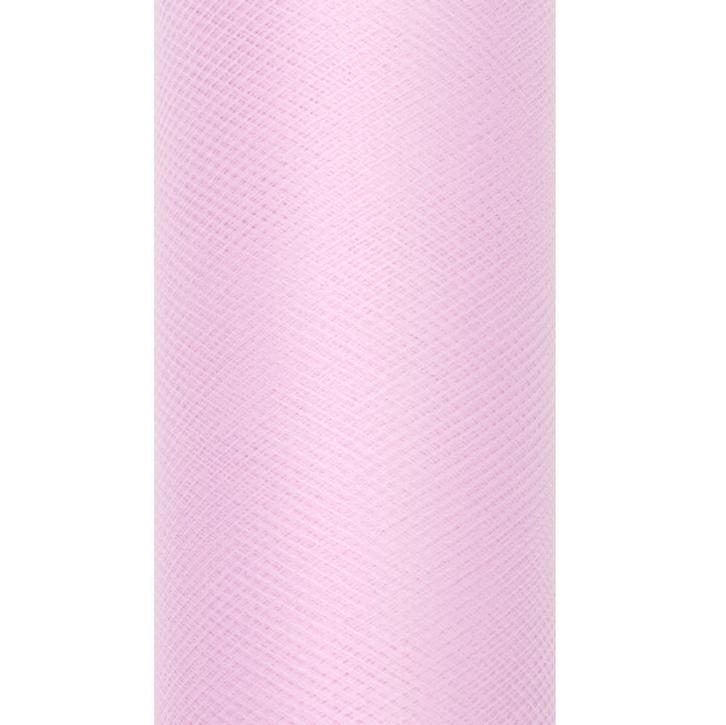Lichtroze Tule Rol 15cm 9m, Hobby en Vrije tijd, Feestartikelen, Nieuw, Verzenden