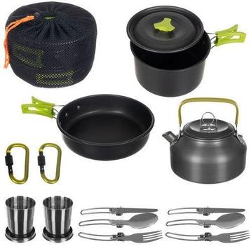 Camping Outdoor Kookset 17-delig inclusief fluitketel beschikbaar voor biedingen