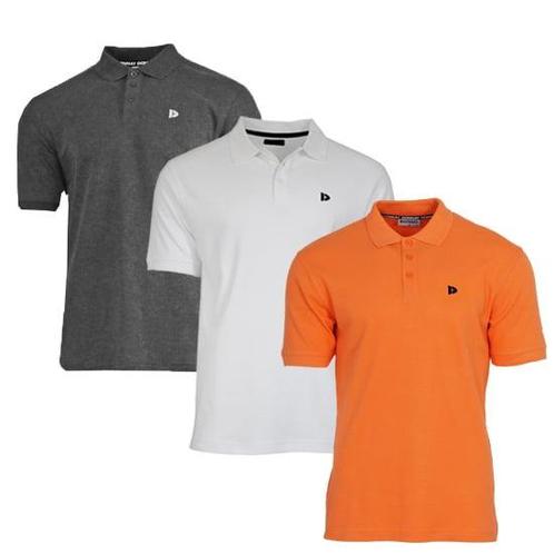 Donnay Donnay Heren - 3-Pack - Polo shirt Noah - Donkergrijs, Kleding | Heren, Polo's, Nieuw, Verzenden