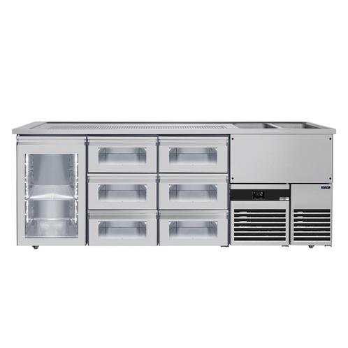 GGM Gastro | Biertoonbank PREMIUM - 2500x700mm - 1 glazen |, Zakelijke goederen, Horeca | Meubilair en Inrichting, Nieuw in verpakking