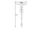 Barokke wandconsole SCALA 60cm zilver aluminium wandplank -, Huis en Inrichting, Tafels | Sidetables, Ophalen of Verzenden, Nieuw