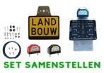Stel uw eigen SET RVS kleine vierkante kentekenplaathouder s, Verzenden, Nieuw