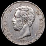 Spanje. Amadeo I. 5 Pesetas 1871 (18*74)- Madrid DEM (Zonder