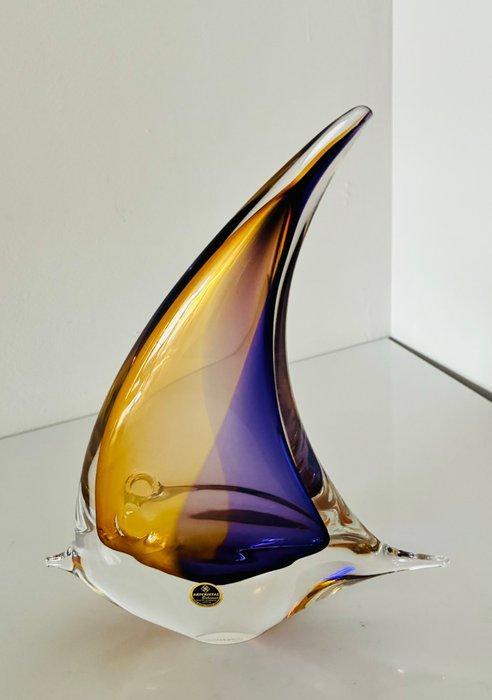 Art Cristal Bohemia - sculptuur, “ VIS” - 13 cm - Glas, Antiek en Kunst, Antiek | Glas en Kristal