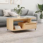 vidaXL Salontafel 90x49x45 cm bewerkt hout sonoma, Huis en Inrichting, Tafels | Salontafels, Minder dan 50 cm, 50 tot 100 cm, Verzenden