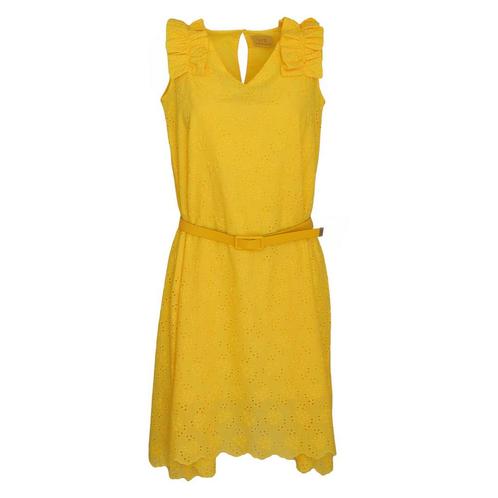 Verysimple • gele broderie jurk • 36 (IT42), Kleding | Dames, Jurken, Geel, Nieuw, Maat 36 (S), Verzenden