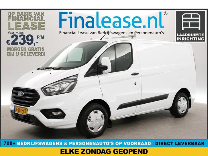 Ford Transit Custom 280 2.0 TDCI L1H1 Airco Cruise 3-Zits, Auto's, Bestelauto's, Lease, Handgeschakeld, Diesel, Boordcomputer
