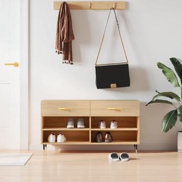 vidaXL Schoenenbank 102x35x55 cm bewerkt hout sonoma beschikbaar voor biedingen