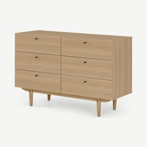 Asger compacte | brede ladekast | eikeneffect | MADE, Huis en Inrichting, Kasten | Ladekasten, Nieuw, Verzenden