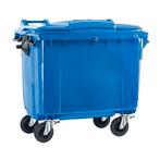 Afvalcontainer 660 liter blauw met driekantslot, Nieuw, Ophalen of Verzenden