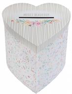 Hartvormige enveloppendoos c.q. moneybox Floral Wedding, Hobby en Vrije tijd, Feestartikelen, Verzenden, Nieuw, Versiering, Geboorte of Huwelijk