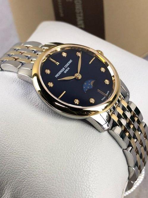Frédérique Constant - Slimline Moonphase Mother of Pearl, Sieraden, Tassen en Uiterlijk, Horloges | Heren