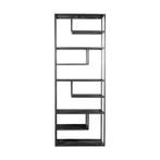 Vakkenkast Huub Zwart Mangohout 210 x 80 cm - Roomdivider, Huis en Inrichting, Verzenden, Nieuw