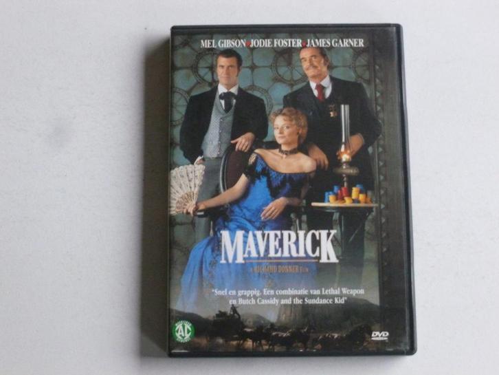 Maverick - Mel Gibson, Jodie Foster (DVD), Cd's en Dvd's, Dvd's | Klassiekers, Zo goed als nieuw, Verzenden