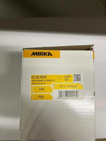 Schuurpapier Mirka Q. Silver 70 x 125 mm P80 stroken